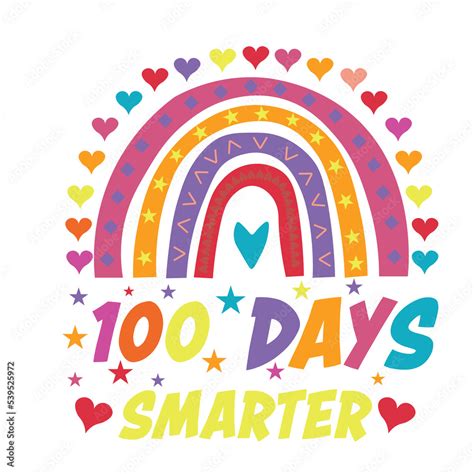 100 Days Of School Svg School Svg 100 Days Smarter Svg 100th Day Of