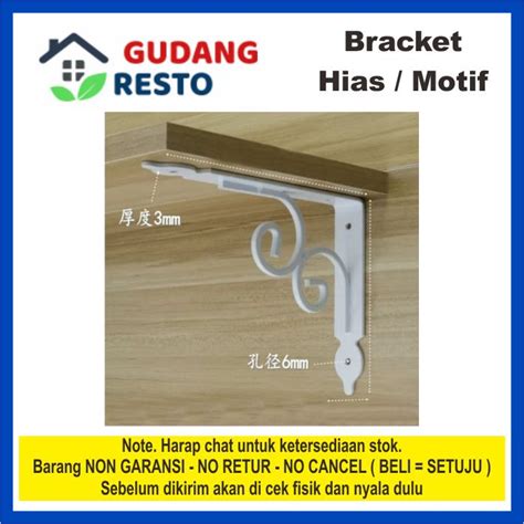 Jual TIPE D 14 RAK SIKU BRACKET BESI HIAS MOTIF DEKORASI DINDING