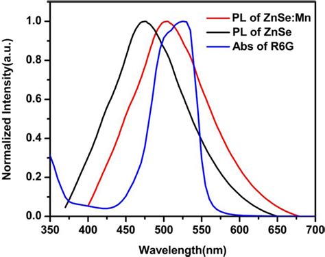 Normalized R6g Absorption Spectrum And The Pl Spectra Of The Qds