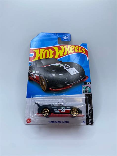 Hot Wheels 15 Mazda MX 5 Miata Matte Black Gift For Collectors Etsy
