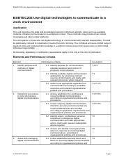 BSBTEC202 Trainer Guide Mapping Docx BSBTEC202 Use Digital