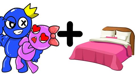 Blue And Pink Girl Bed Roblox Rainbow Friends Animation Youtube