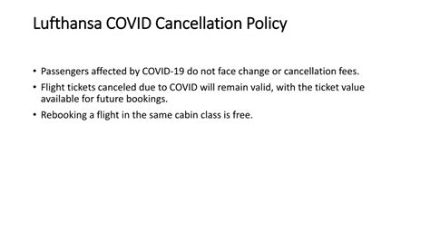 Ppt Lufthansa Cancellation Policy And Refund Fees Powerpoint