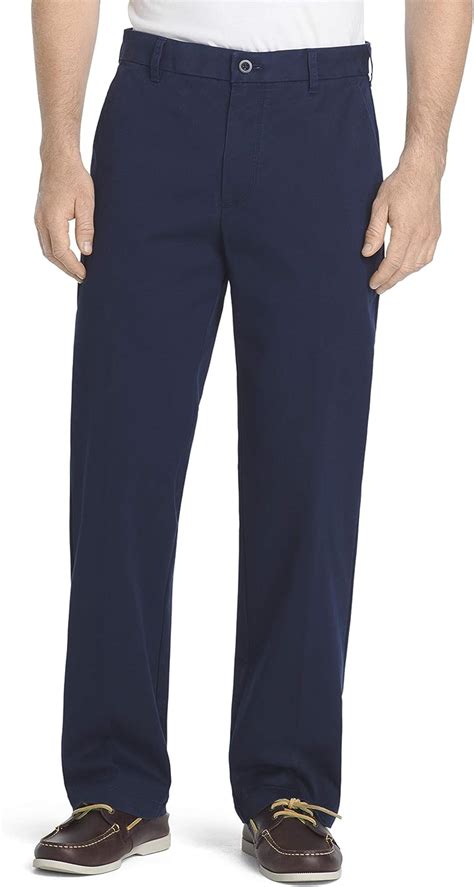 Izod Mens Performance Stretch Classic Fit Flat Front Chino Pant At Amazon Mens Clothing Store