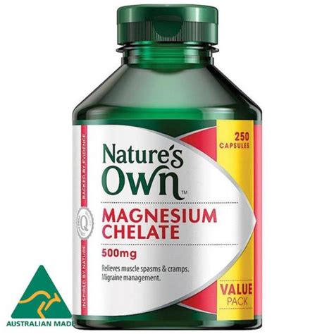 Natures Own Magnesium Chelate Mg Tablets Exclusive Pack