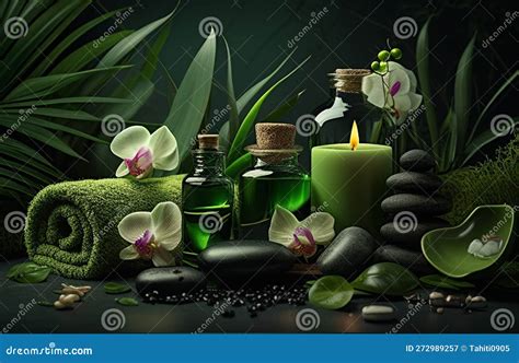 Aromatherapy And Spa Background Stock Illustration Illustration Of