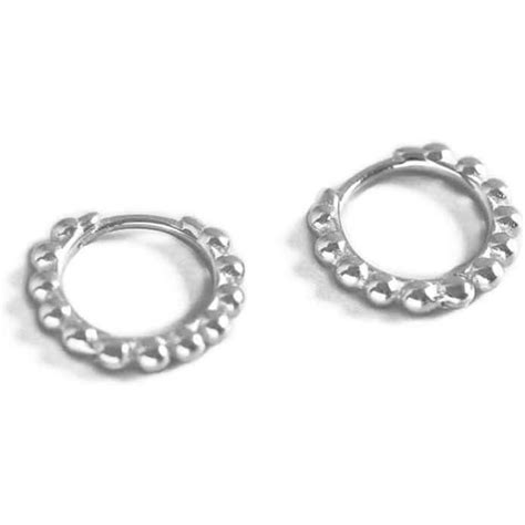 Petites Boucles D Oreilles Cr Oles Minimalistes En Argent Sterling