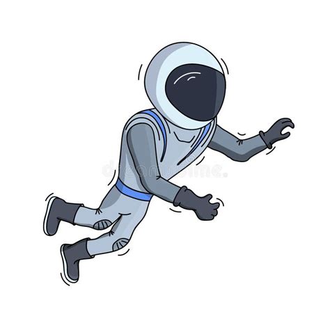 Ejemplo Del Vector Del Astronauta Que Flota En Espacio Ilustración Del Vector Ilustración De