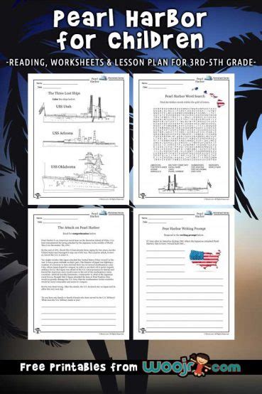 Pearl Harbor Worksheets For Kids