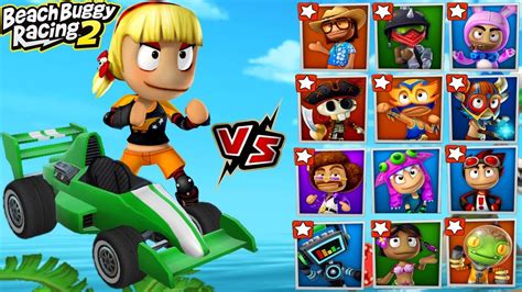 Beach Buggy Racing 2 Gameplay Roxie Roller Vs All Boss Battles All