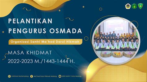 Live Pelantikan Osmada Ma Had Darul Hikmah Man Kota