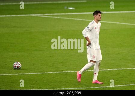 Alvaro Morata Spagnolo Dopo La Partita Di Uefa Euro Del Gruppo B