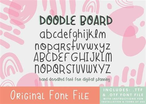 Doodle Board Font Free Download Freefontdl