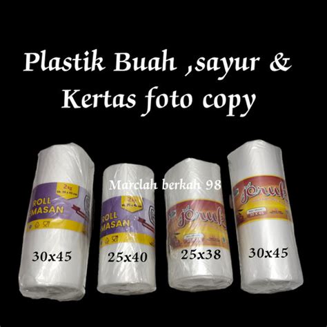 Jual Plastik Buah Uk X Hd Roll Plastik Fotocopy X Jeruk