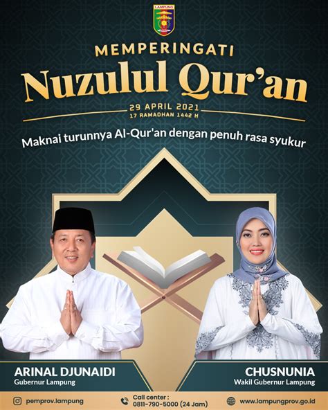 Memperingati Nuzulul Qur An 17 Ramadhan 1442 H PPID Provinsi Lampung