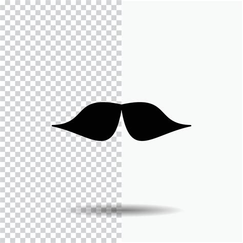 Bigote Inconformista Movimiento Masculino Icono De Glifo De Hombres