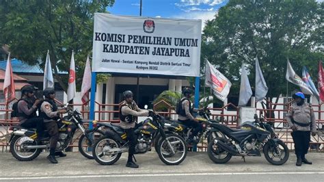 Polres Jayapura Patroli Motor Antisipasi Gangguan Keamanan Jelang Pemilu