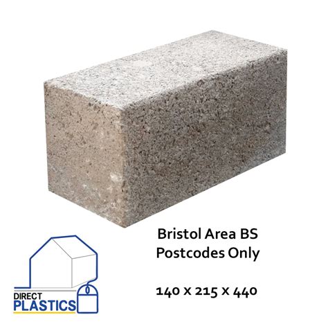 Dense Concrete Block 7n 440x140x215mm Bristol Only Direct Building Plastics Ltd