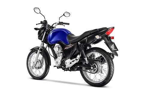 Honda Cg Start Ganha Nova Op O De Cor Azul Perolizado