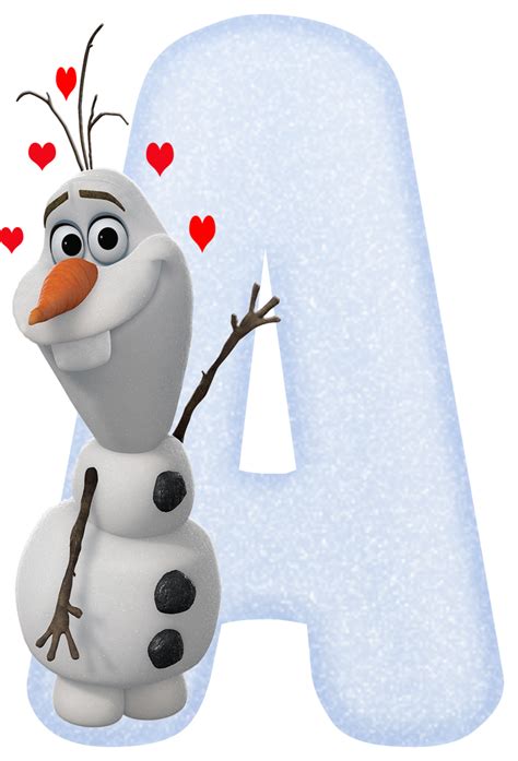 Alfabeto Decorativo Alfabeto Olaf Frozen Png Letras