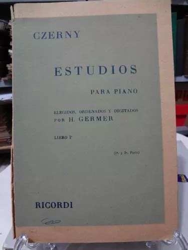 Partitura Piano Estudios Libro 1 Czerny Germer 1º E 2º Parte