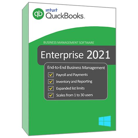 Intuit QuickBooks Enterprise Solutions 2021 For Windows EASY Digital Pro