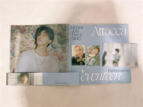 Wtt Wts Seventeen Attacca Op 1 Pc Svt Photocard Postcard Layer Card Scoups Wonwoo Hoshi