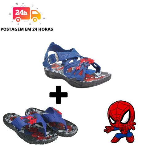 Kit Pares Chinelo Papete Infantil Homem Aranha Homem De Ferro Ben Hot Whells Shopee