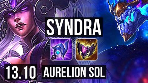 Syndra Vs Aurelion Sol Mid M Mastery Games Kr