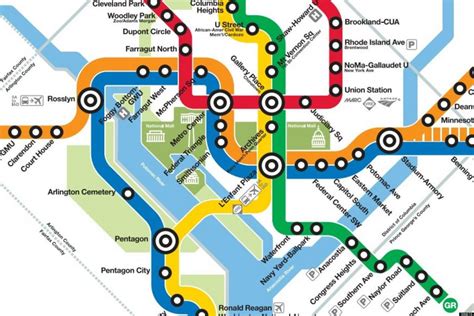 Dc U-Bahn-gelbe Linie, die map - Dc yellow line map (District of ...