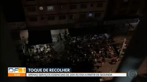 Vídeo GDF decreta toque de recolher à noite a partir de segunda feira