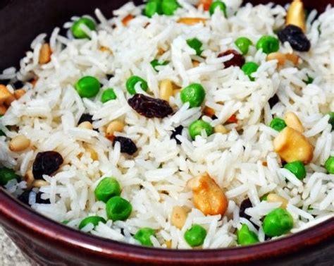 Cantinho Vegetariano Arroz Basmati Passas Castanhas E Ervilhas