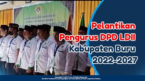 Ldii Tv Pj Bupati Buka Rakerda Dpd Ldii Kabupaten Buru Youtube