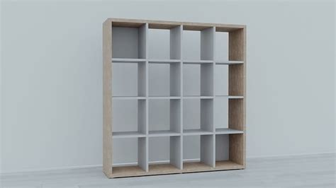 3D Model Shelving HALDAGER 16 Jysk VR AR Low Poly CGTrader