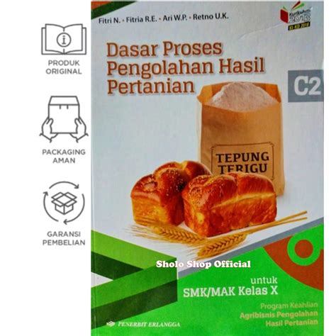 Jual Buku SMK MAK Dasar Proses Pengolahan Hasil Pertanian C2 Untuk SMK