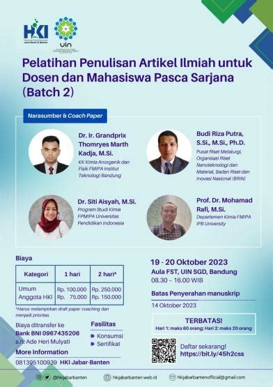 Pelatihan Penulisan Artikel Ilmiah HKI