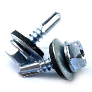 Building Roofing Tek Screws With Rubber Washers Tornillos Hexagonal Hex