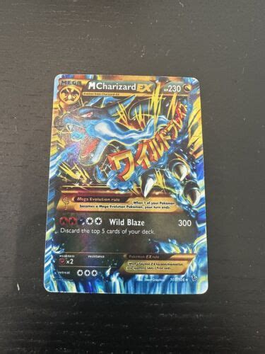 Pokémon Tcg Mega Charizard Ex Flashfire 108106 Holo Secret Rare Ebay