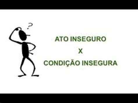 Ato Inseguro x Condições Insegura YouTube