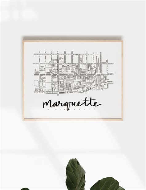 Marquette University Campus Map Print – (BY) ALEISHA