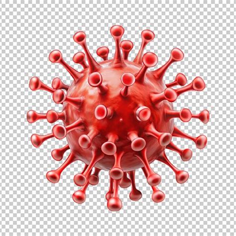 Premium Psd Virus Isolated On Transparent Background Set Of Virus