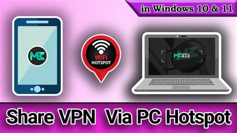 Share Vpn Via Pc Hotspot In Windows 10 And 11 📱💻 Youtube