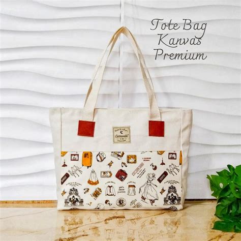 Jual TOTE BAG BELANJA SHOPPING BAG TOTEBAG POLOS UNTUK SEMINAR SOUVENIR