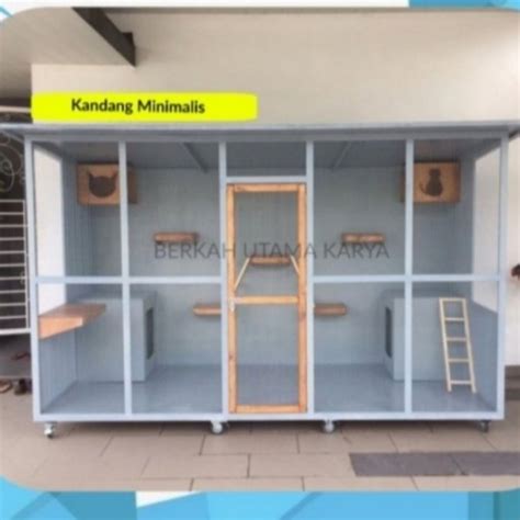 Jual Kandang Kucing Cat Room Rumah Hewan Peliharaan Ukuran Besar Bahan