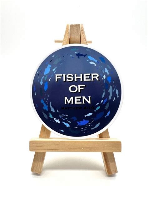 Fisher Of Men Sticker Matthew 4 19 Christian Sticker Sticker For