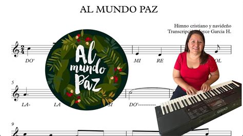 Al Mundo Paz Partitura En C Youtube