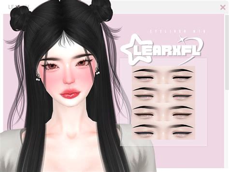 Eyeliner N Learxfl In Sims Cc Makeup Sims Sims Hair Male