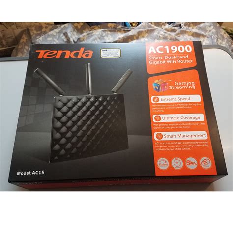 TENDA AC15 AC1900 無線雙頻路由器 3 X 無線雙頻天線連 1 X USB3 0 wifi router 電腦科技