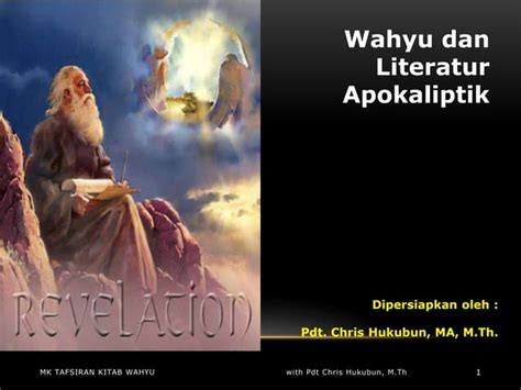 Mk Kitab Wahyu Apocalyptic With Pdt Chris Hukubun Ma M Th Edisi