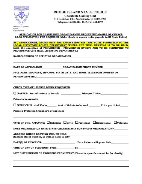 Ri State Police Application Pdf Form Formspal